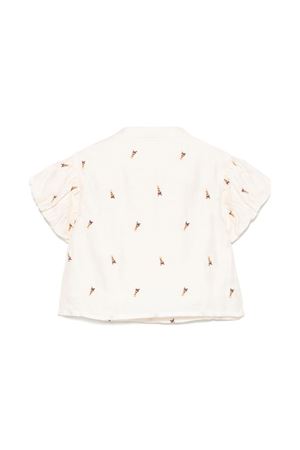 white cotton blouse DONSJE KIDS | 409540200003